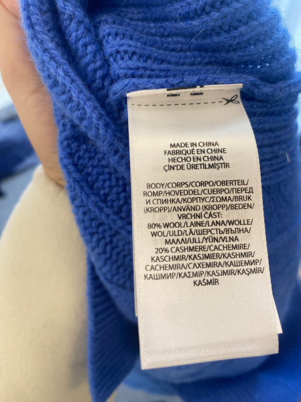 Pull bleu sans manches