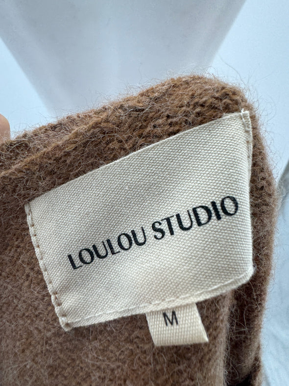 T-shirt camel en laine