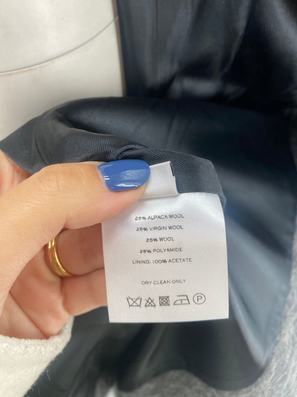 Manteau long gris