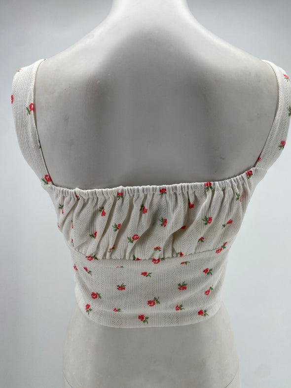 Top à fleurs