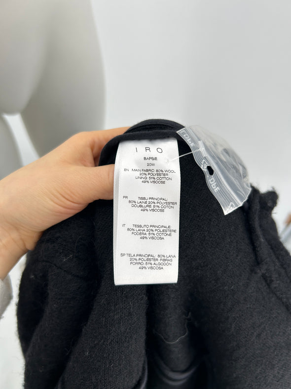 Manteau en laine noir