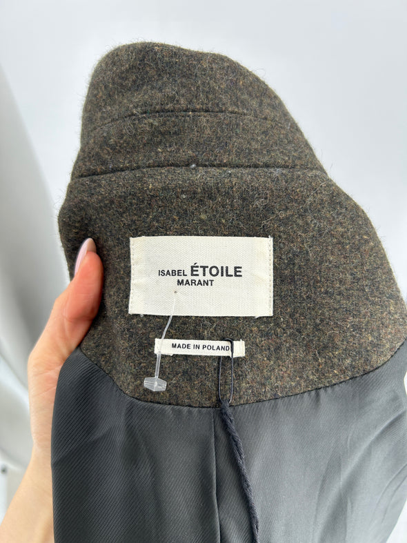 Manteau en laine kaki