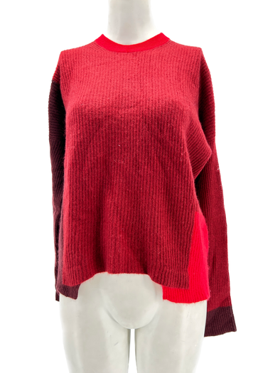 Pull en cachemire rouge