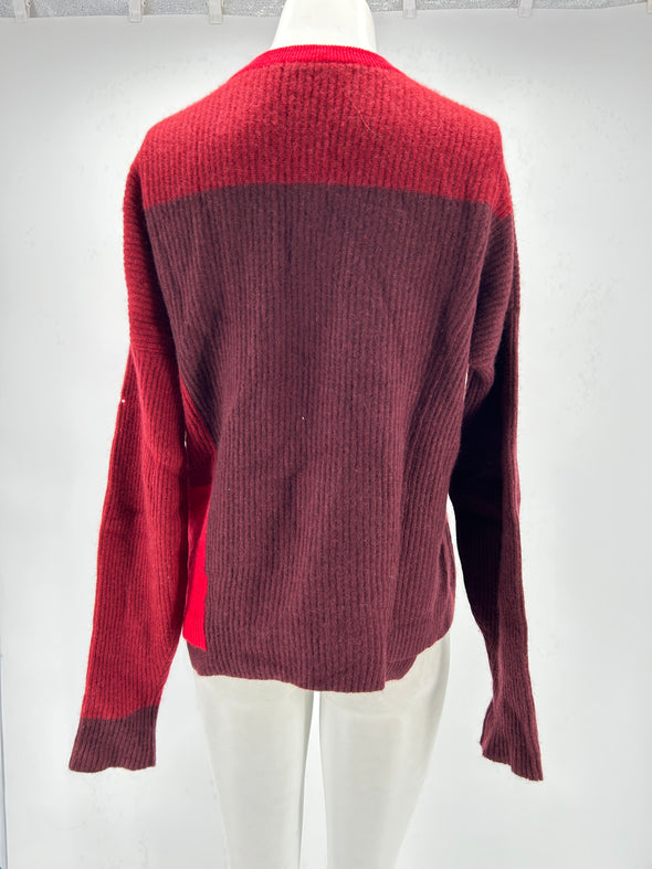 Pull en cachemire rouge