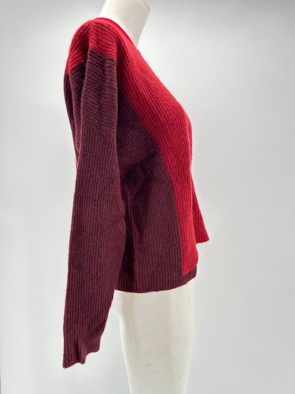 Pull en cachemire rouge