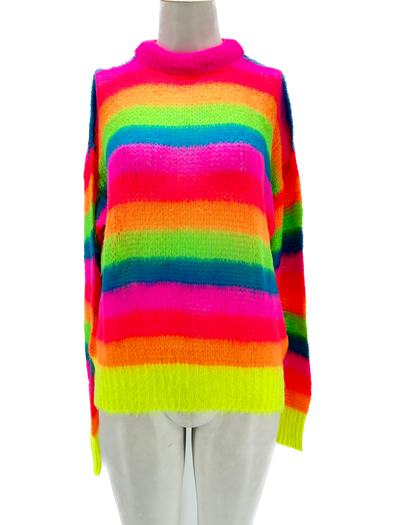 Pull avec couleurs fluos