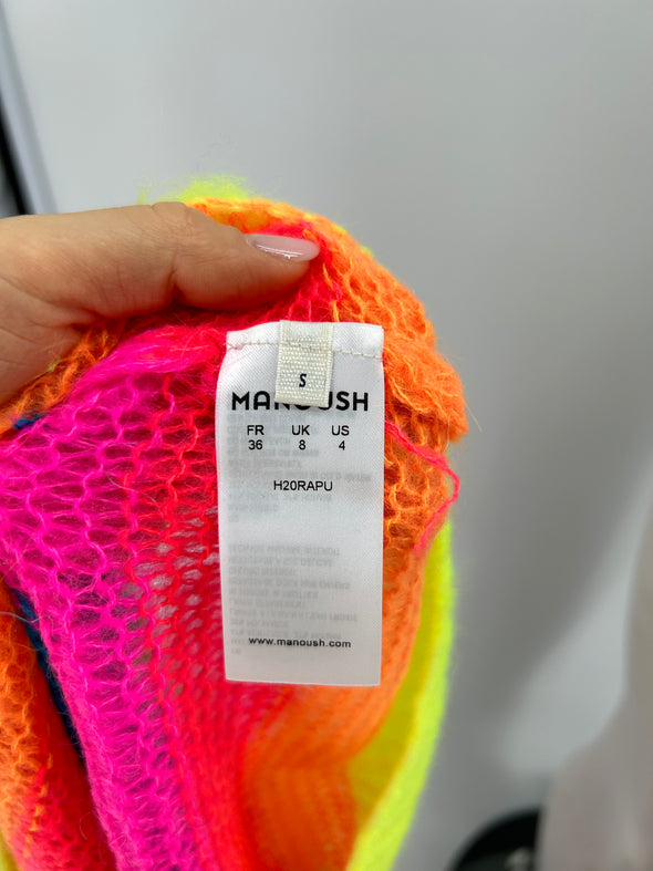 Pull avec couleurs fluos