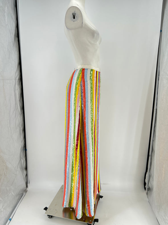 Jupe en soie à sequins