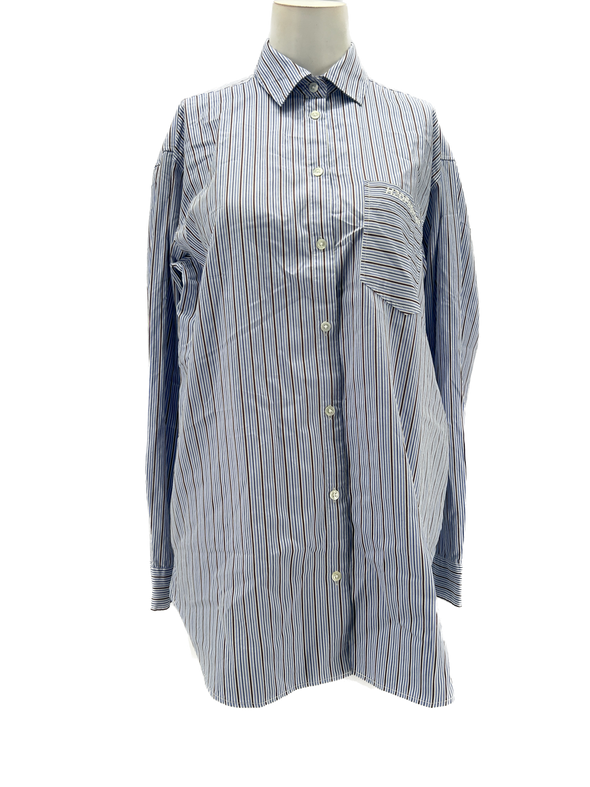 Chemise oversized à rayures