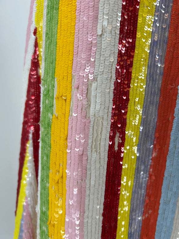 Jupe en soie à sequins