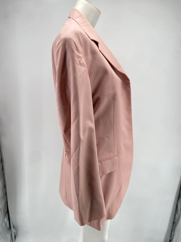 Blazer en laine rose