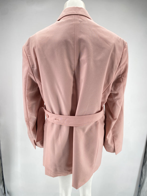 Blazer en laine rose