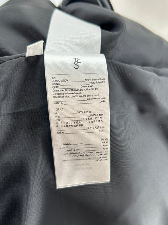 Trench-coat en simili cuir