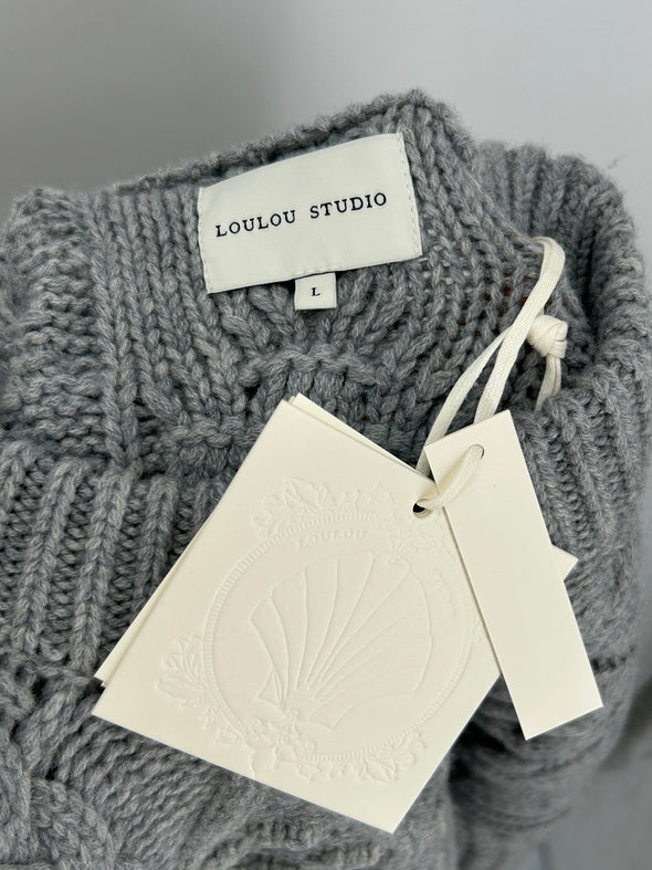 Pull en laine gris "EUSTACE"