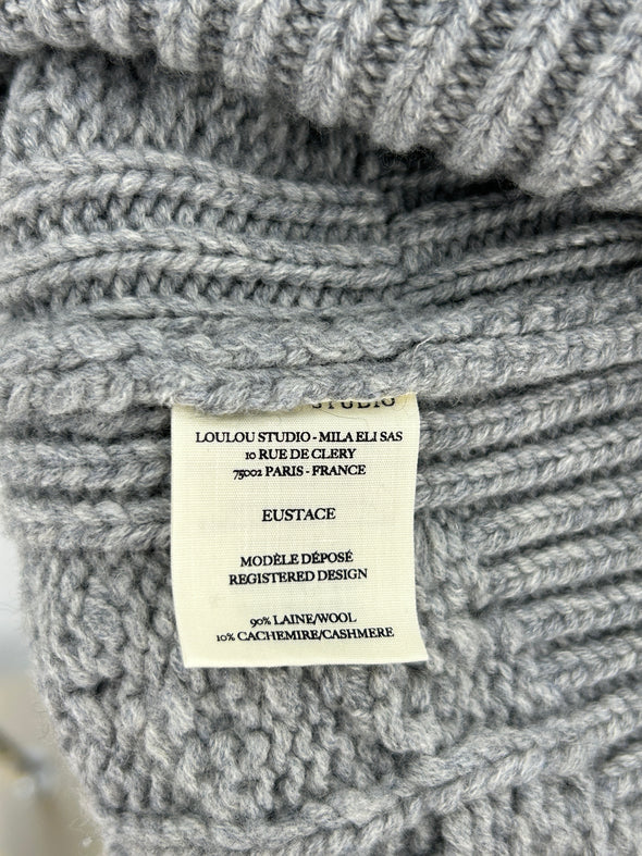 Pull en laine gris "EUSTACE"