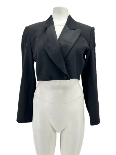 Blazer court en laine