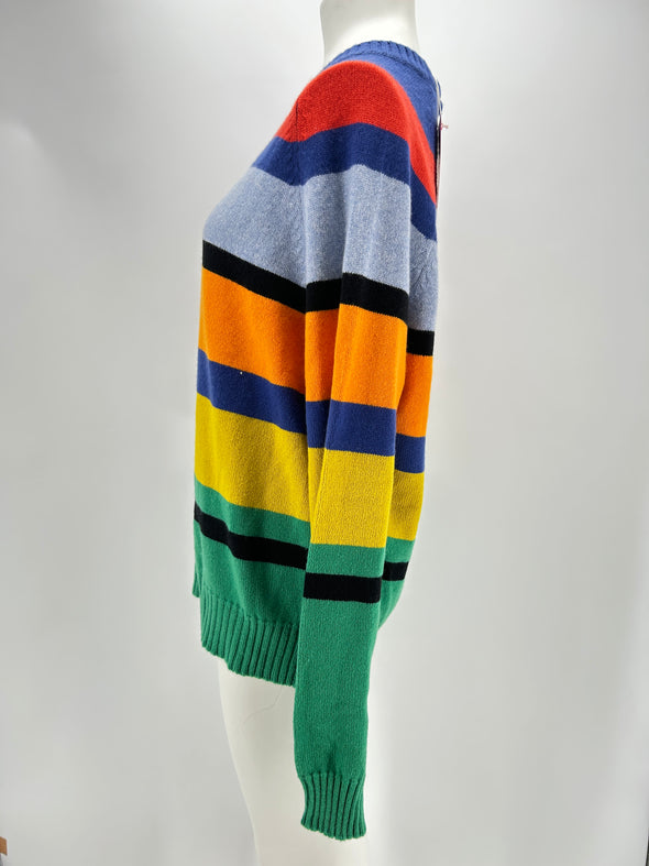 Pull en cachemire multicolore