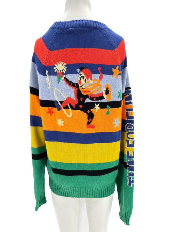 Pull en cachemire multicolore