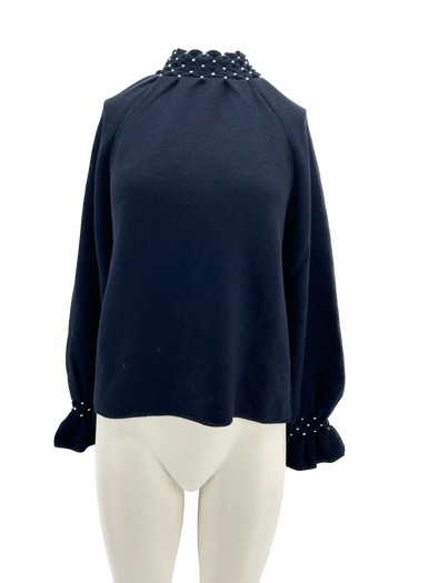 Pull en laine marine