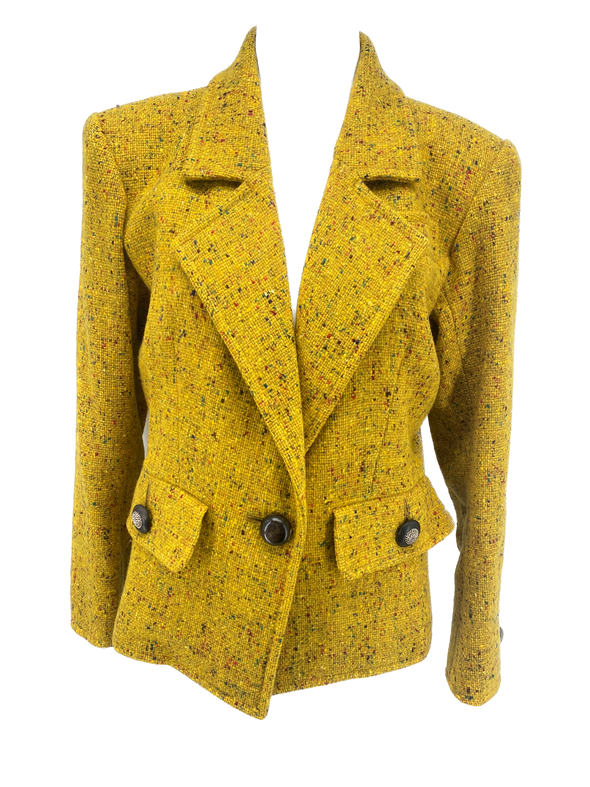 Veste jaune en laine