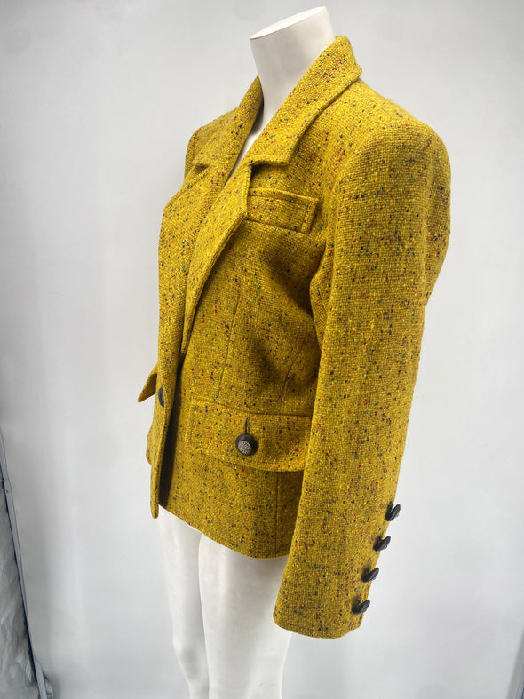 Veste jaune en laine