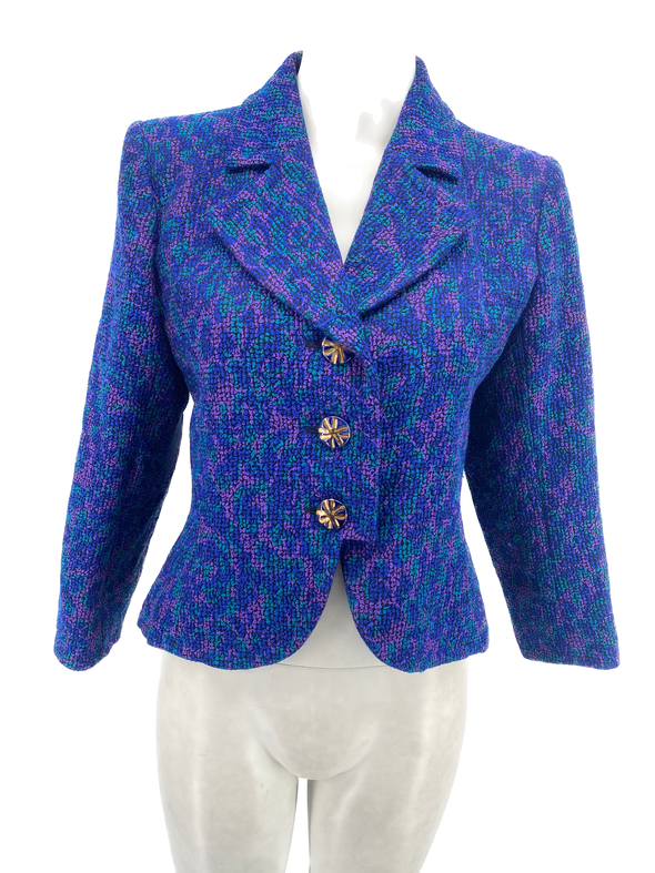 Veste bleue en laine