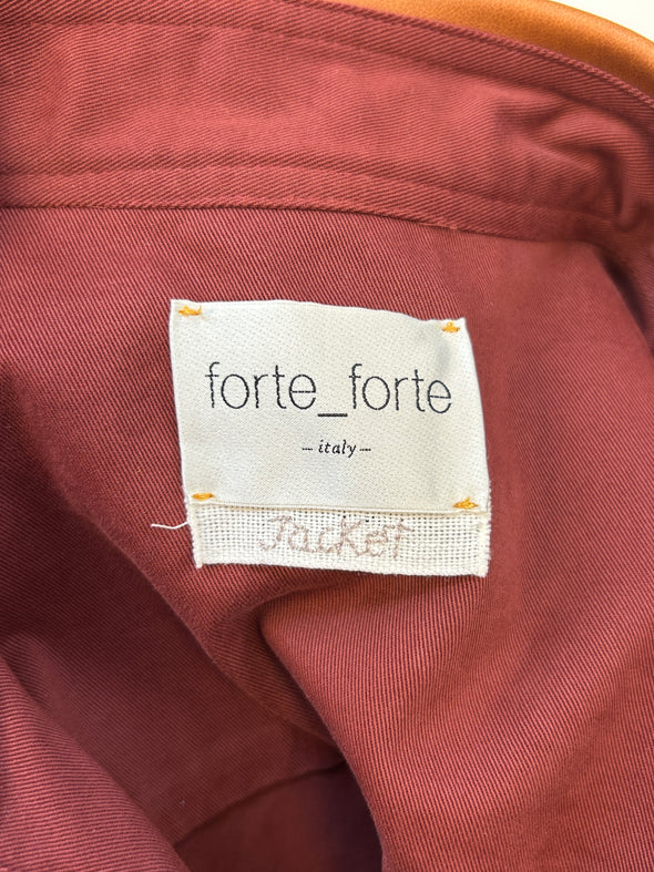 Veste en denim rouge