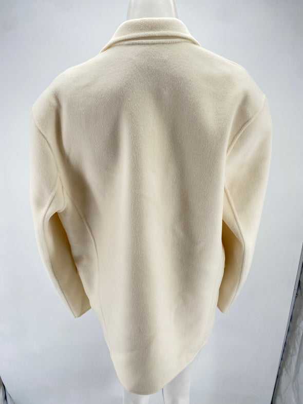 Veste en laine blanche