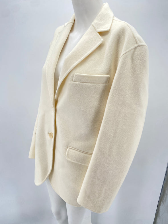 Veste en laine blanche