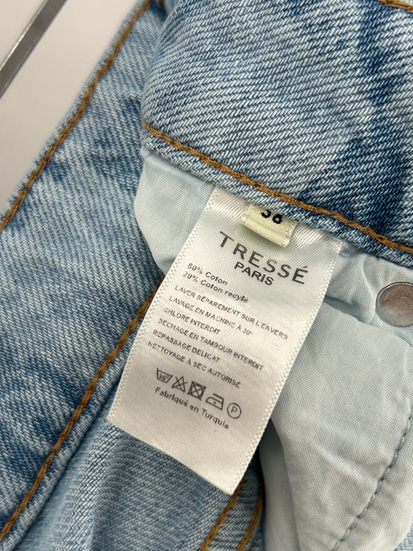 Jean bleu damier