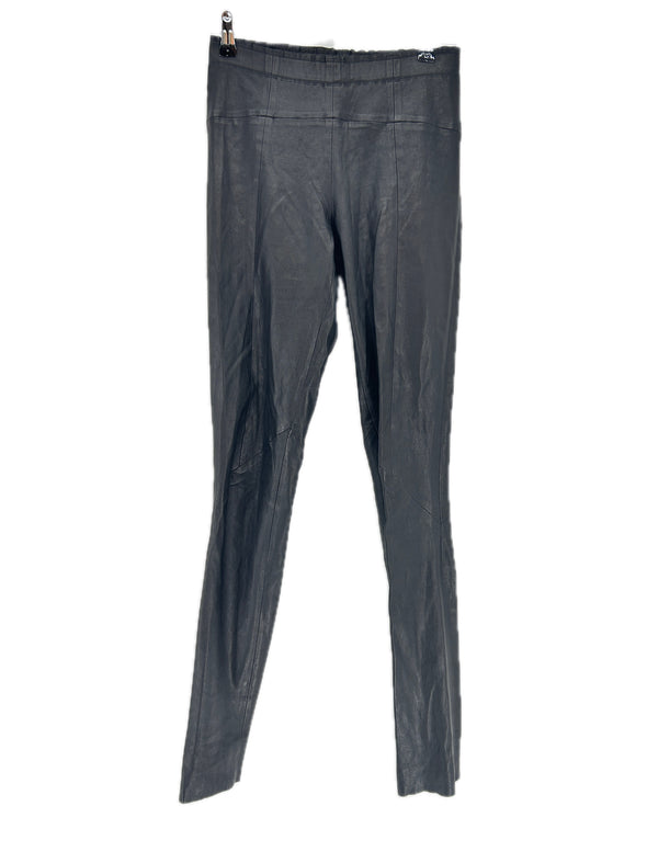 Pantalon slim en cuir