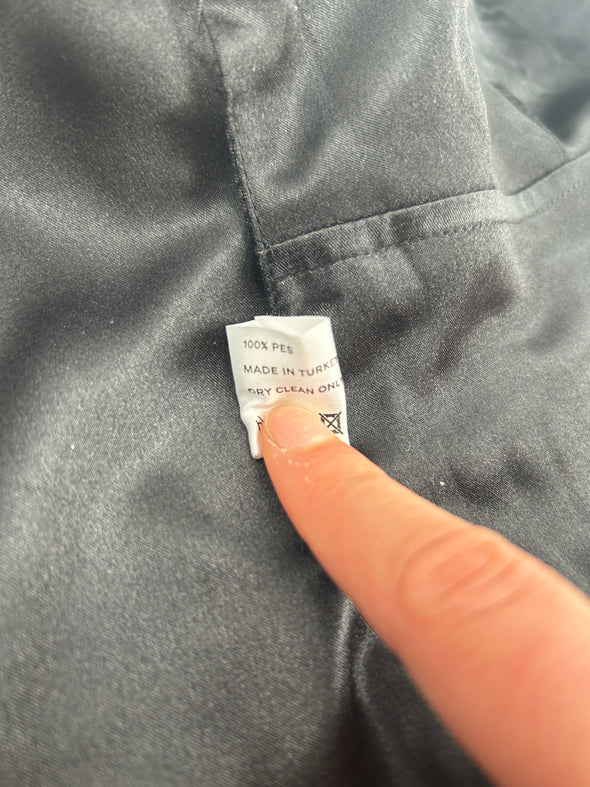 Gilet noir en cuir vegan