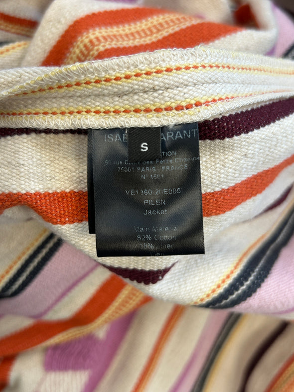 Poncho rayé "Pilen"