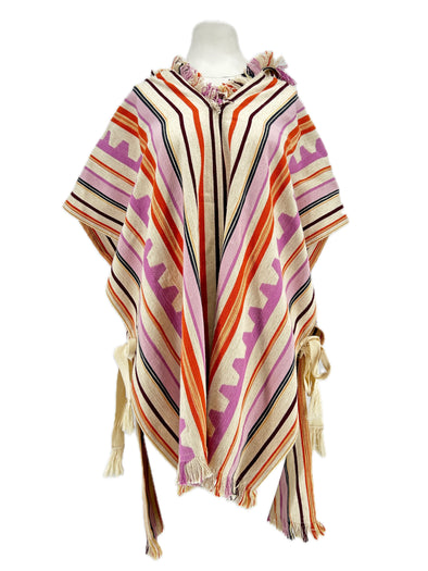 Poncho rayé "Pilen"