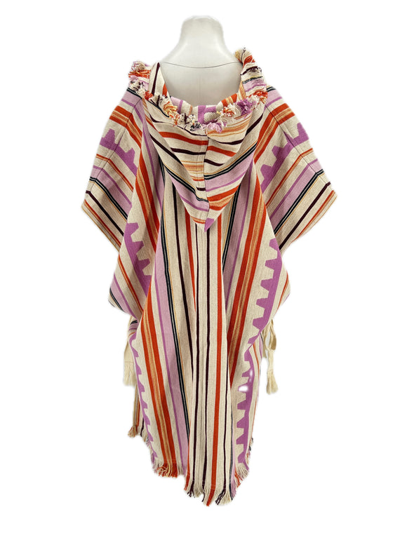 Poncho rayé "Pilen"