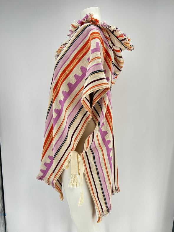 Poncho rayé "Pilen"