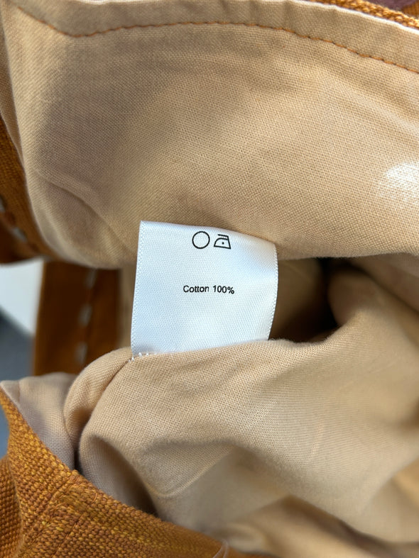 Veste marron brodée