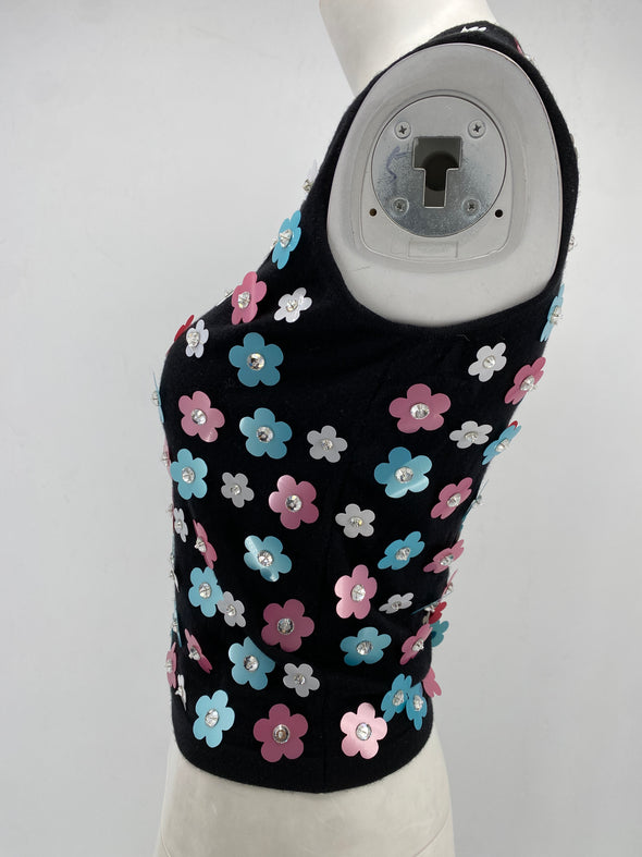 Top à fleurs
