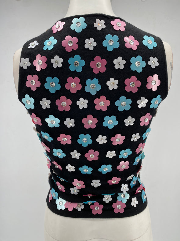 Top à fleurs