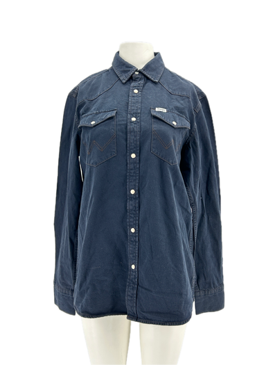 Chemise en denim marine