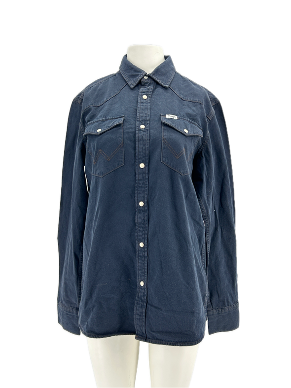 Chemise en denim marine