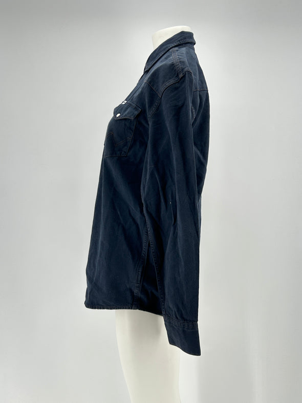 Chemise en denim marine