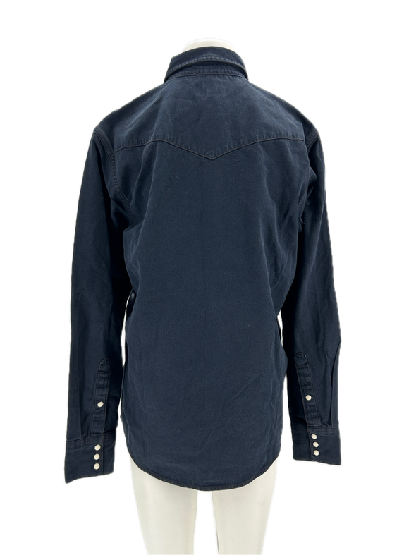 Chemise en denim marine