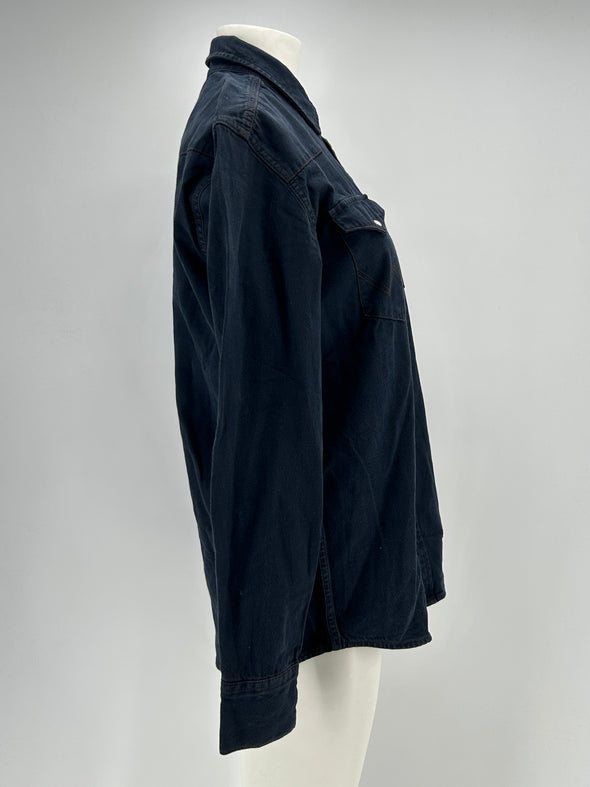 Chemise en denim marine