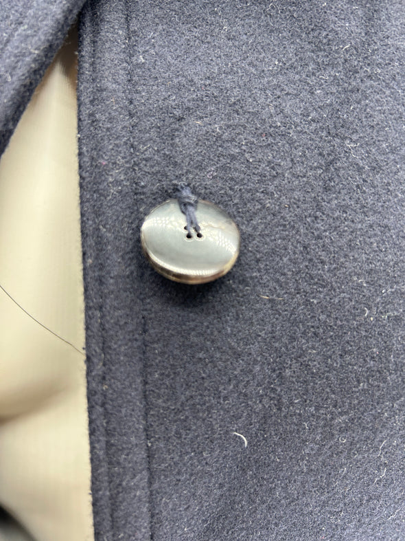 Manteau mi-long bleu nuit