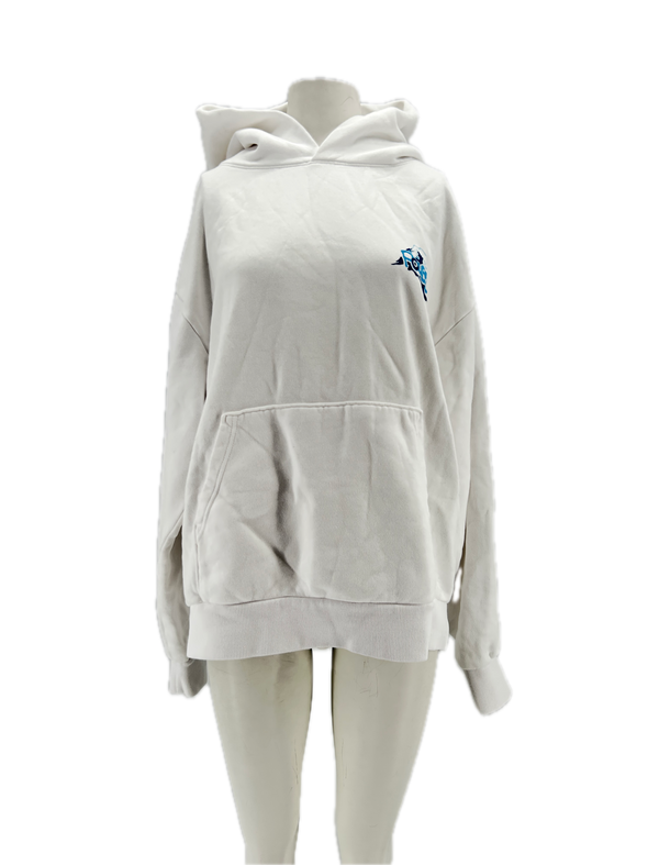 Sweat à capuche blanc