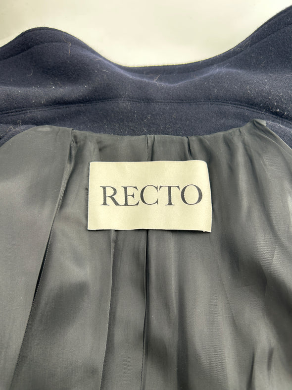 Manteau mi-long bleu nuit