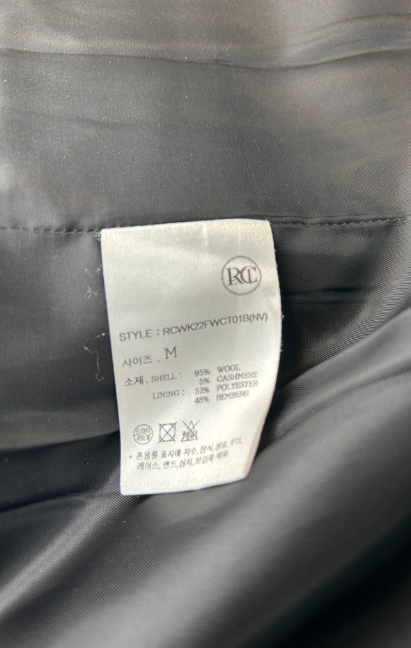 Manteau mi-long bleu nuit