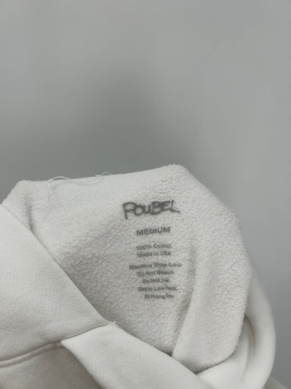 Sweat à capuche blanc