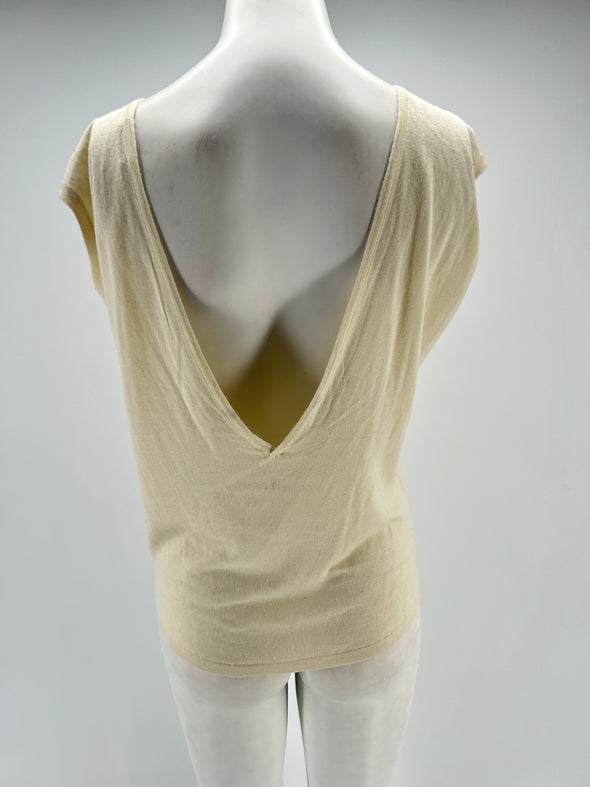 Pull en cachemire sans manches